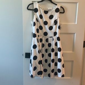 Woman’s polka dot dress